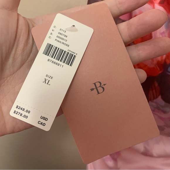 BHLDN Callie Sleeveless Ruched Printed Charmeuse Midi Dress Pink Size XL New NWT - Picture 9 of 16